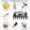 Deer Metal Key Holder for Wall, 14.5" X 8.9", Key Hooks for Wall Organizer, Key Rack, Forest Theme Coat Hat Towel Hooks, Ideal for Living Room, Hallway, Office
